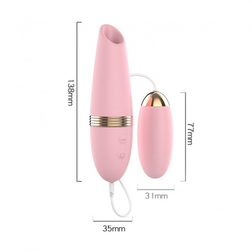 Succionador De Clitoris Y Pezones Con Huevo Vibrador