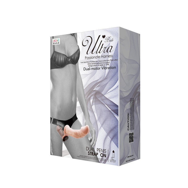 Arnés con vibrador doble penetración