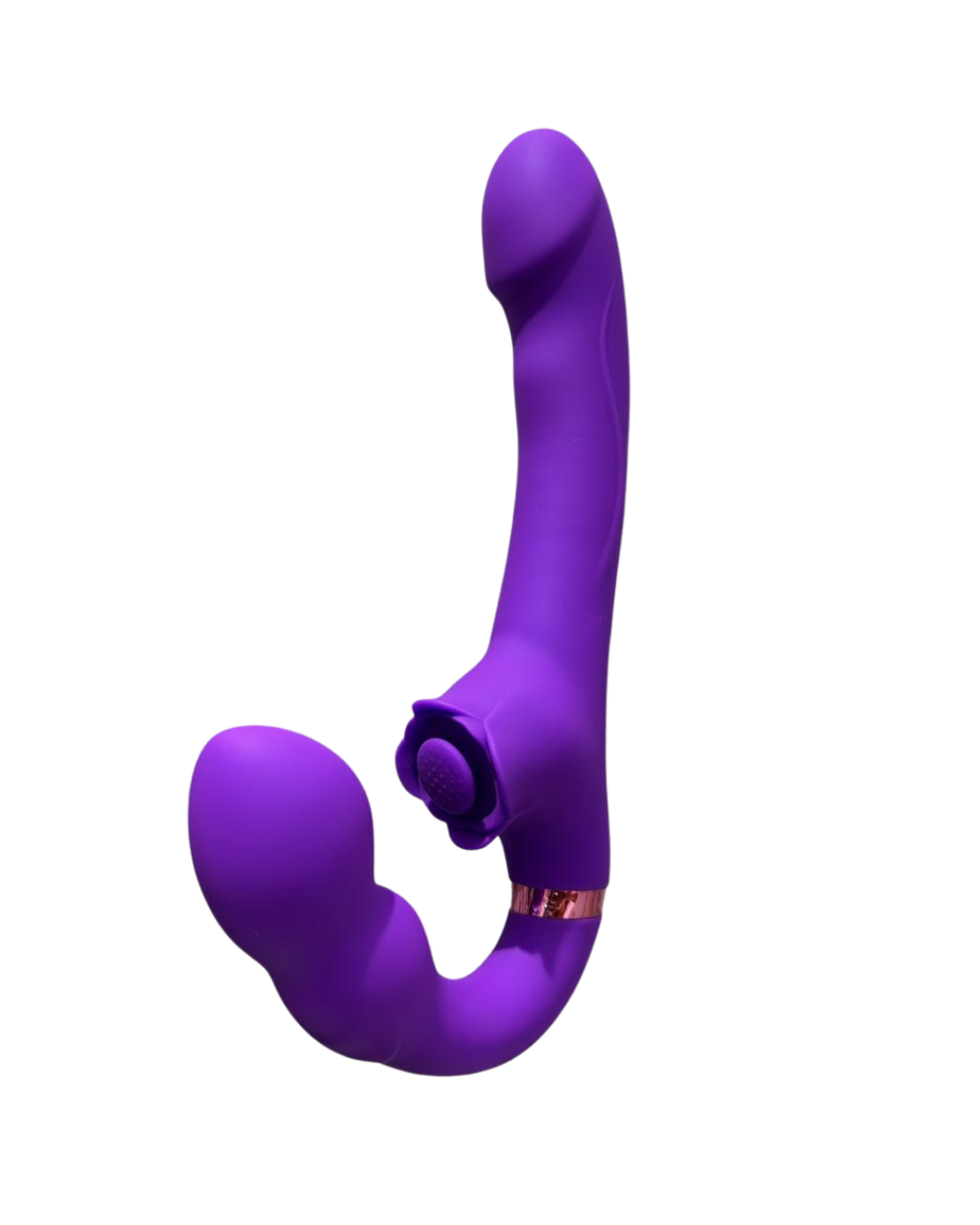 Vibrador con Estimulador y Control remoto Strapless