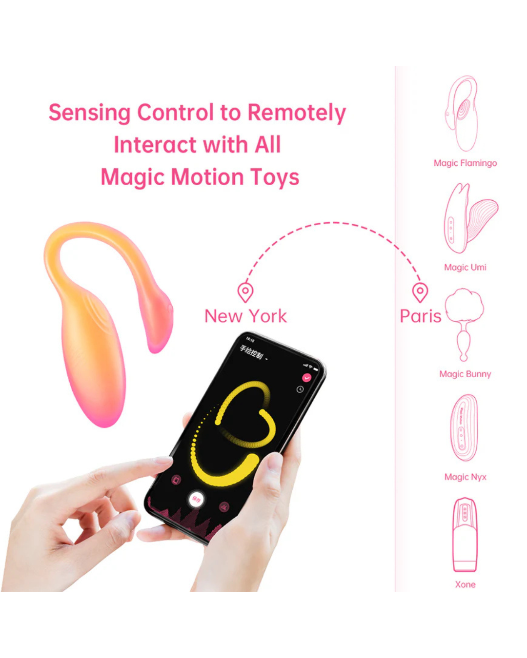 Flamingo Max Vibrador con Aplicación