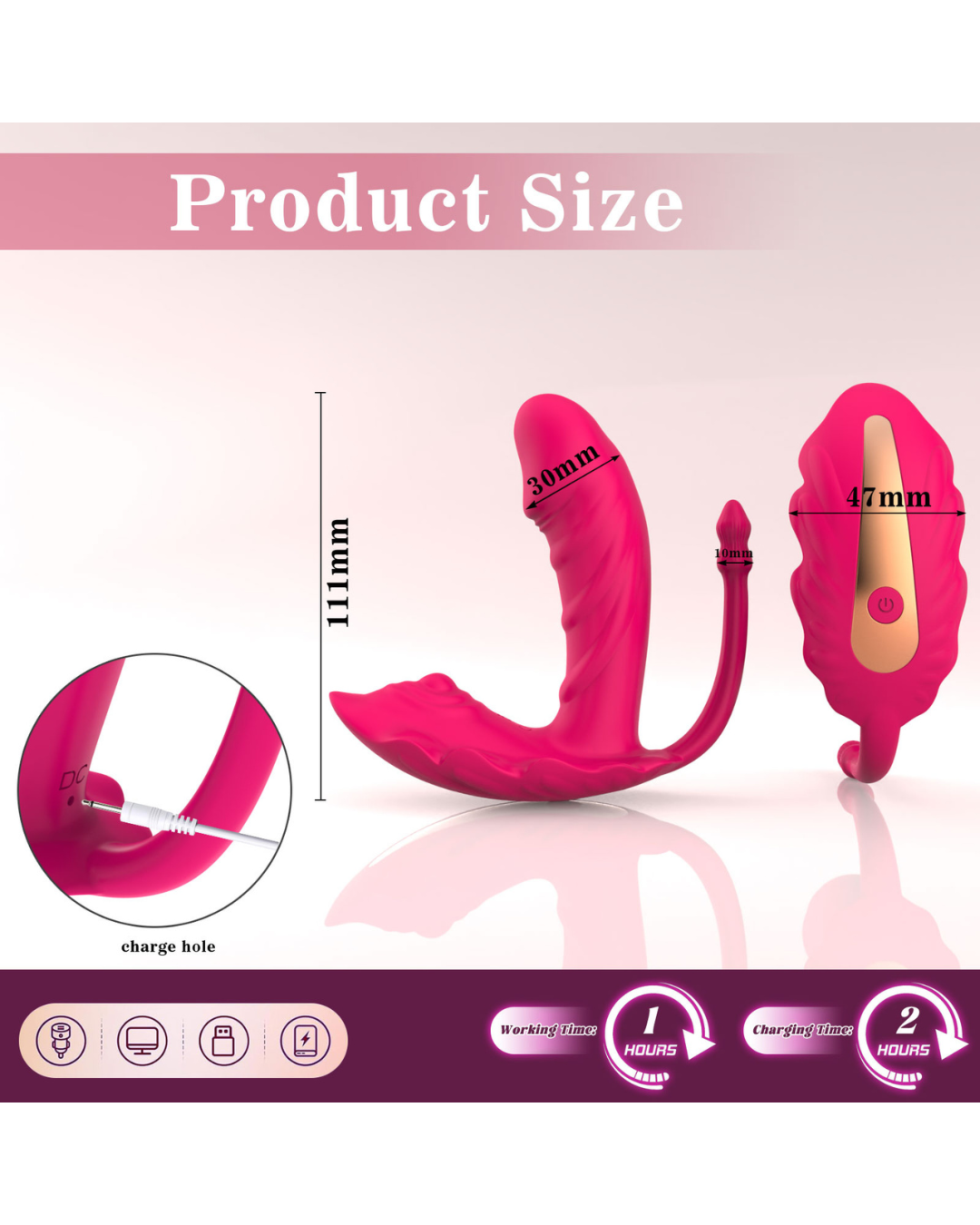 Vibrador con Aplicación y Triple Estimulación