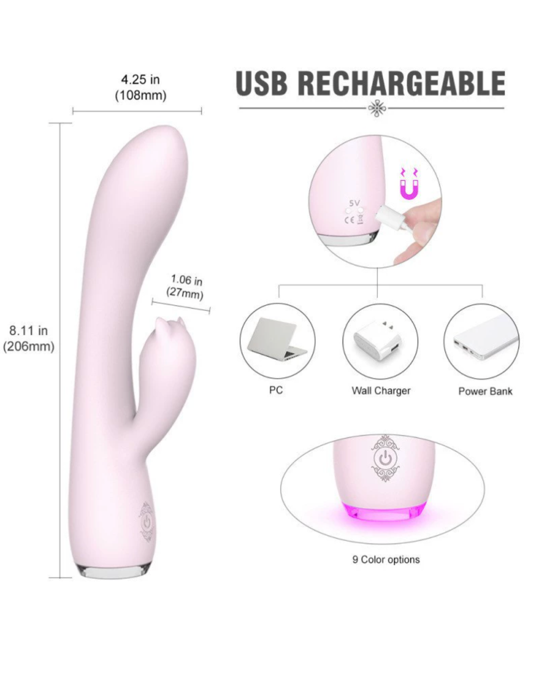 Vibrador con Estimulador Fanny