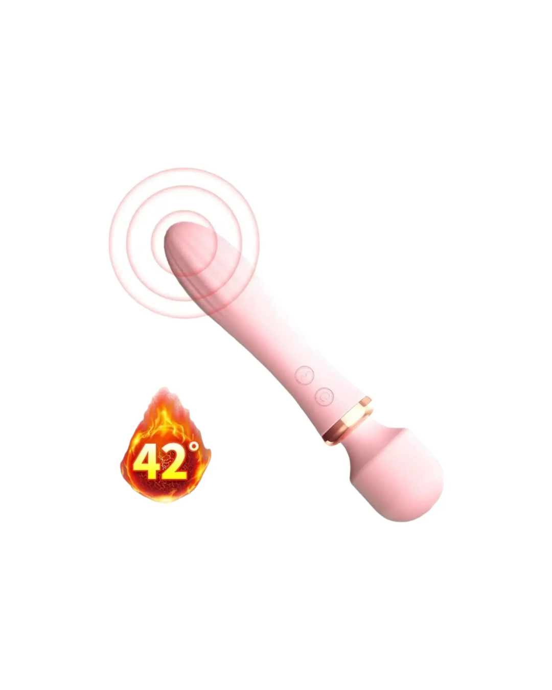 Vibrador Dual Tipo Microfoto con Textura y Temperatura