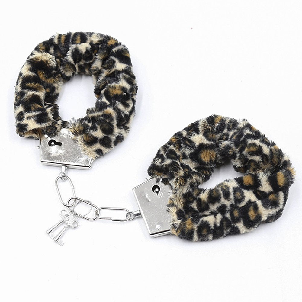 Esposas Metalicas Con Felpa Animal Print