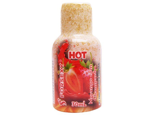 Lubricante Efecto Calor (30Ml) Frutilla Con Champagne