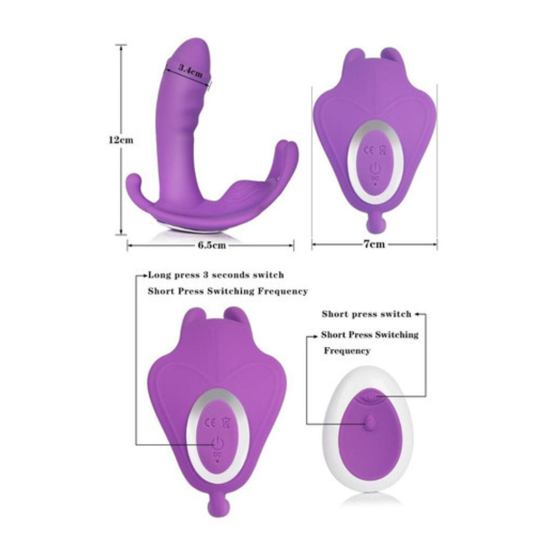 Vibrador 3 en 1 a Control Remoto