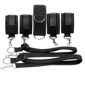 Kit De Bondage Cuello Esposas Y Tobillos