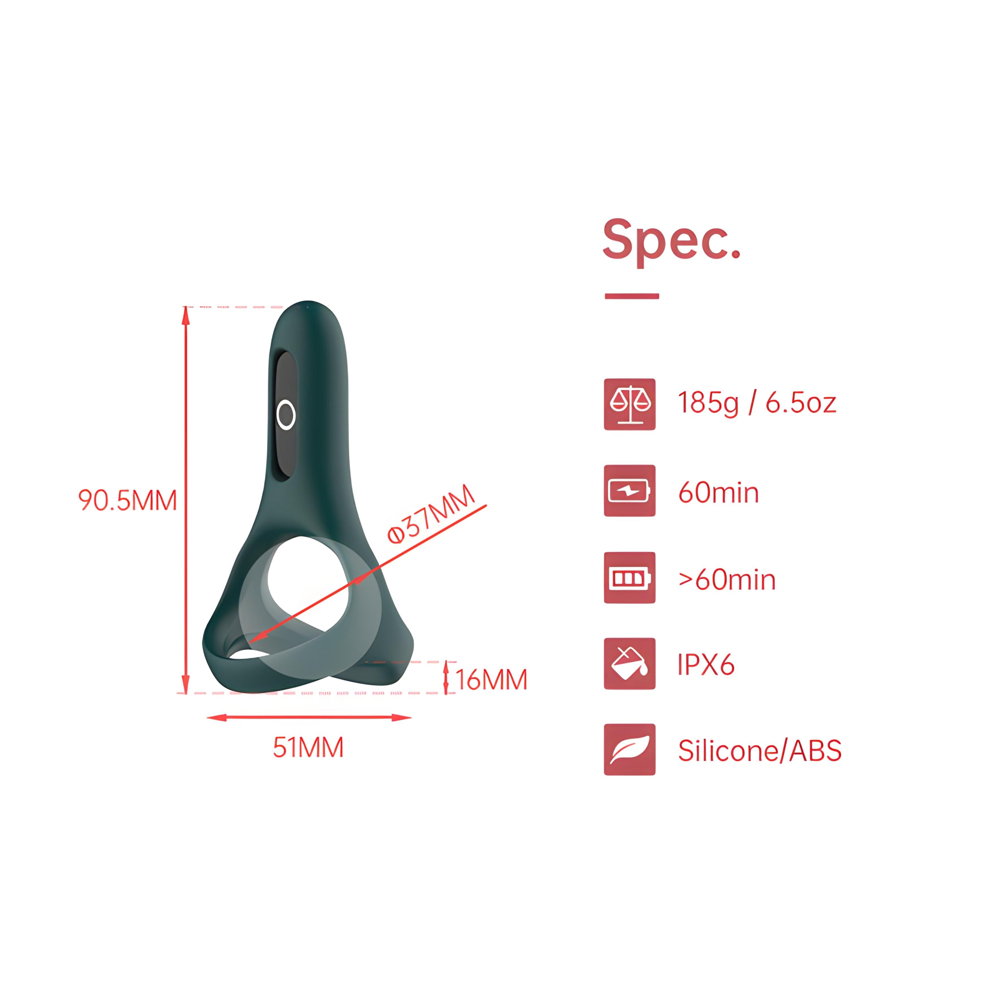 Anillo Vibrador App Rise