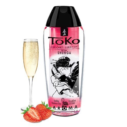 Lubricante Íntimo Toko Frutilla Champaña Shunga 165ml