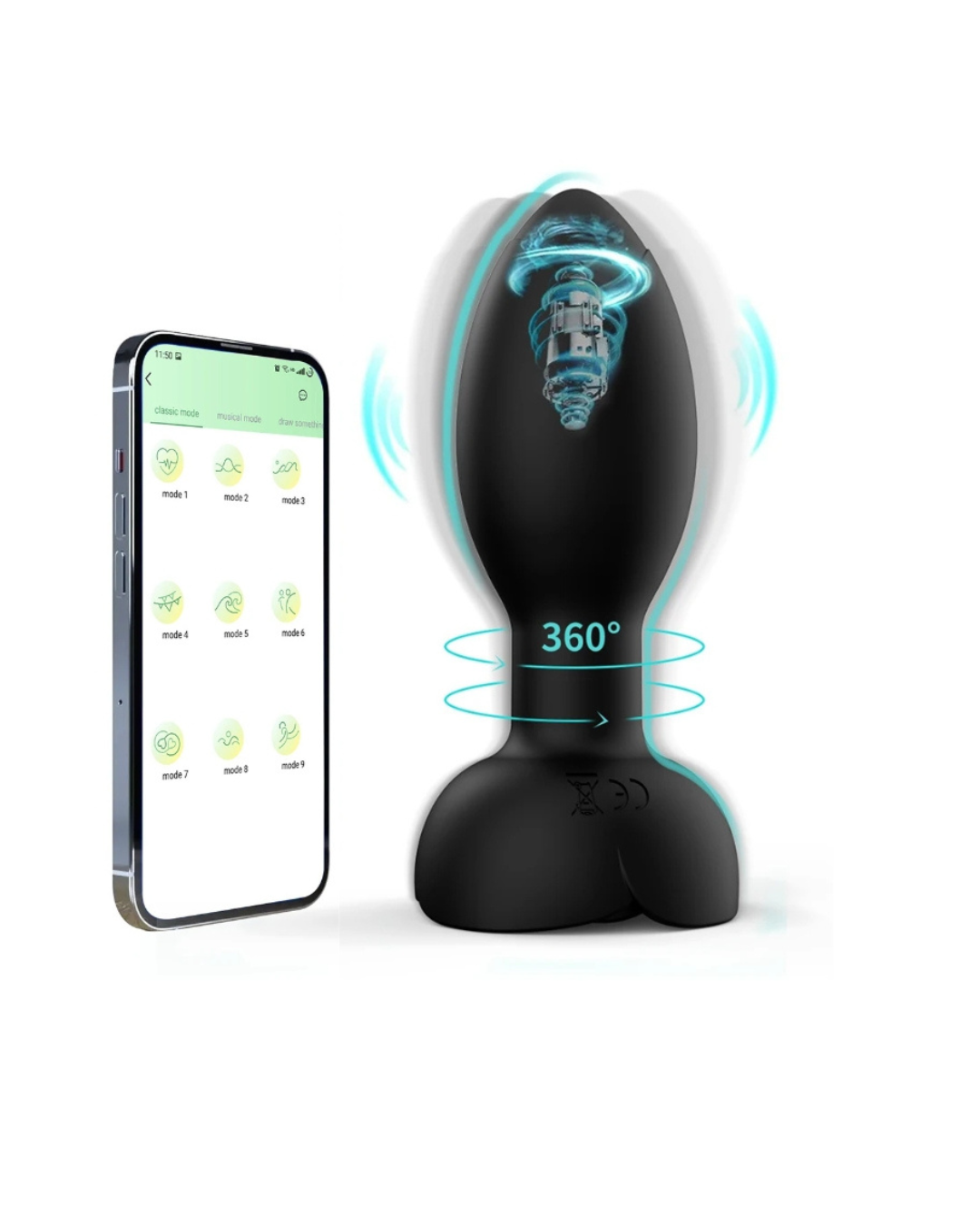Plug 360° Rotatorio con Control Inteligente