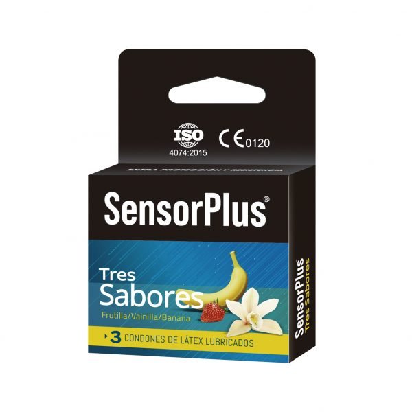 Preservativo Tres Sabores Sensor plus