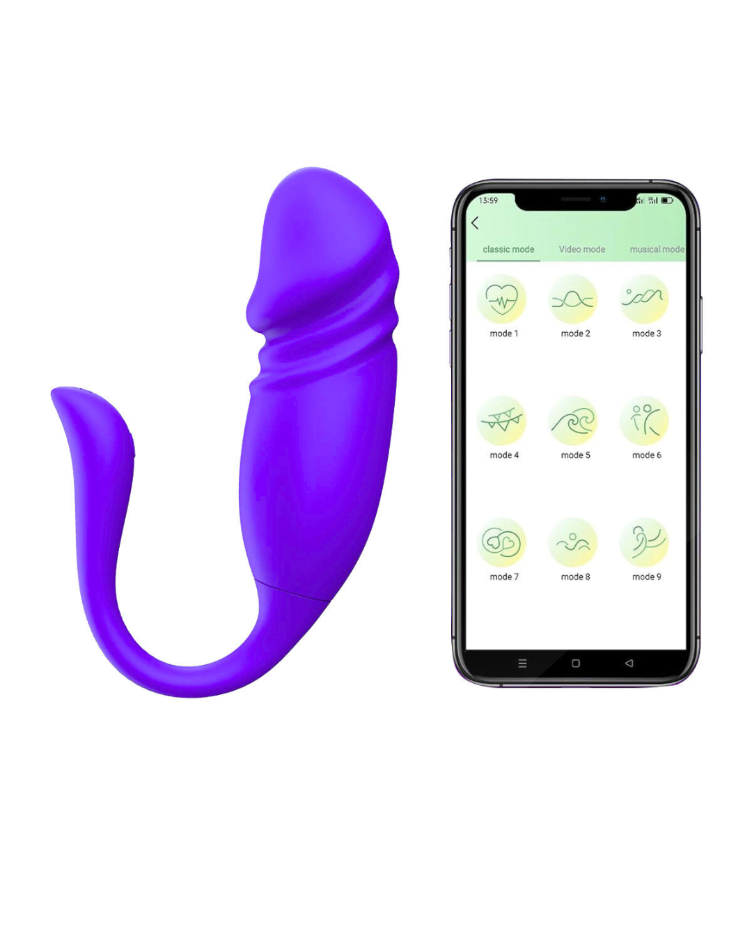 Vibrador con Aplicación y Rebote