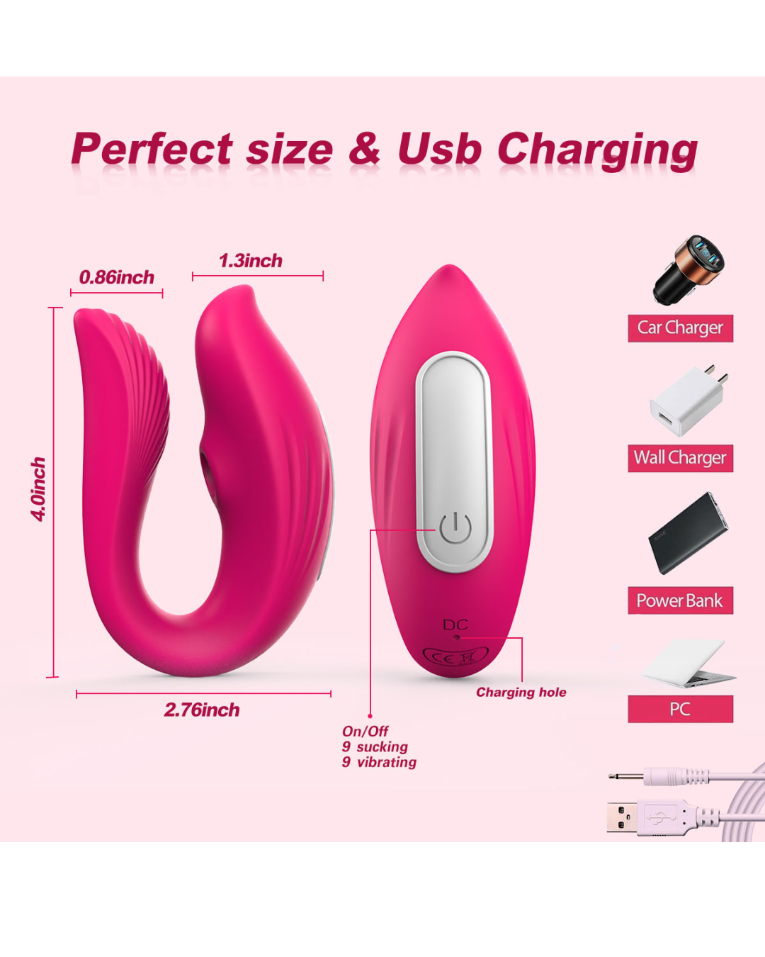 Vibrador y Succionador con Aplicación