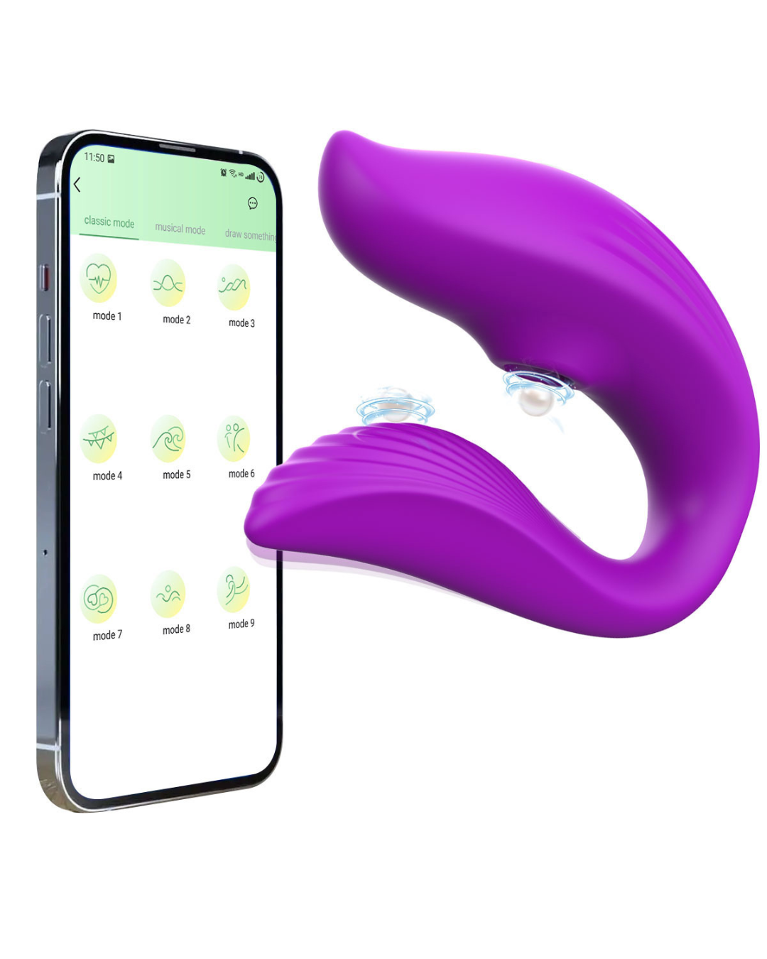 Vibrador y Succionador con Aplicación