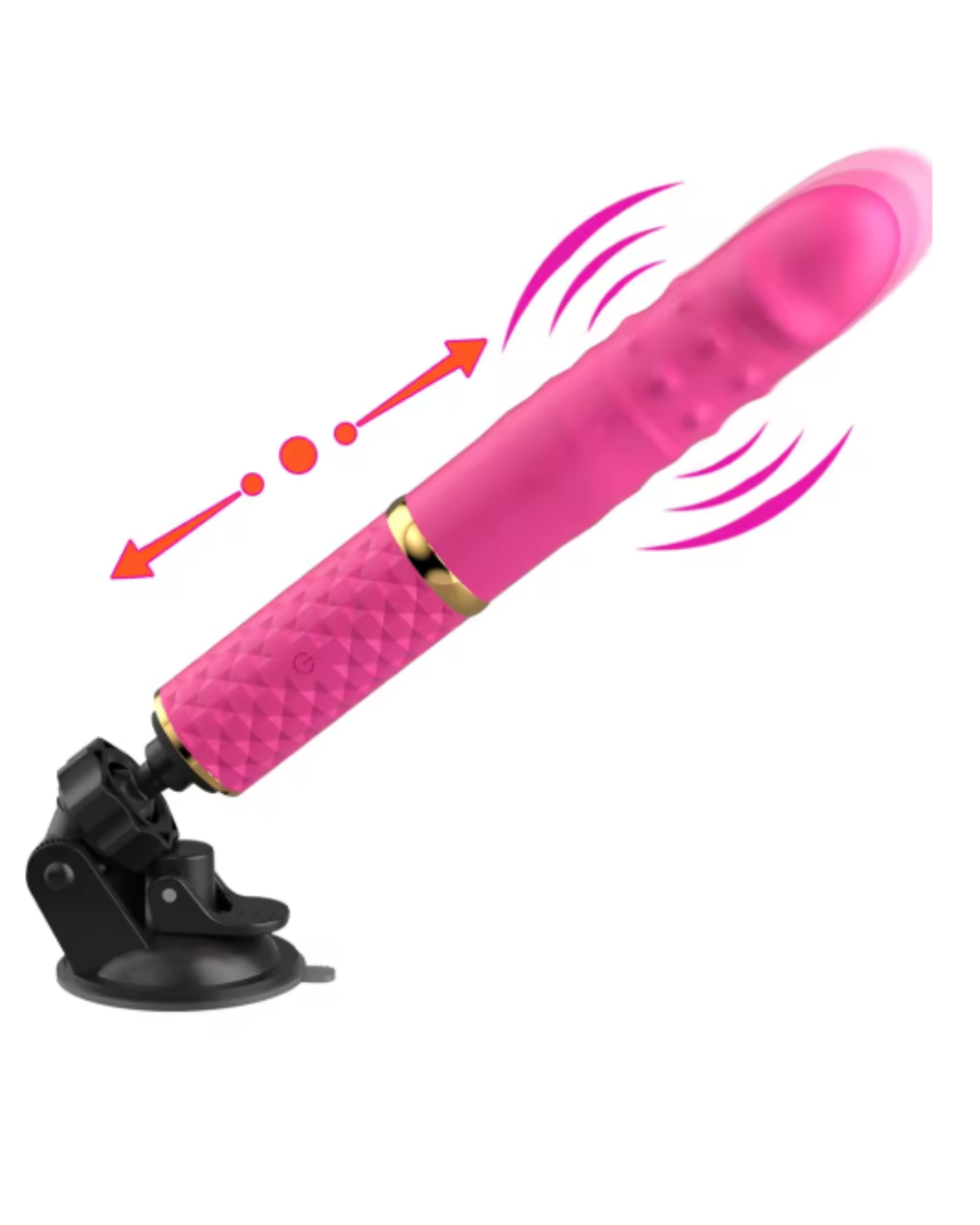 Vibrador Telescópico con Rebote, Ventosa y App
